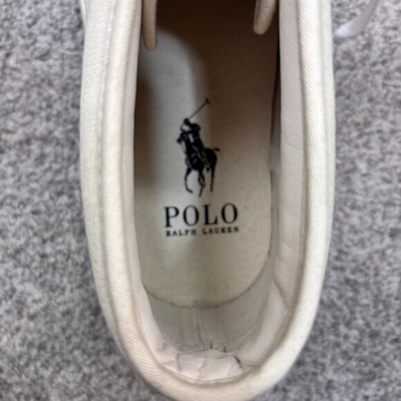New! Polo Ralph Lauren Keaton Chukka boot sneakers color Ecru size 7.5 - Picture 4 of 9